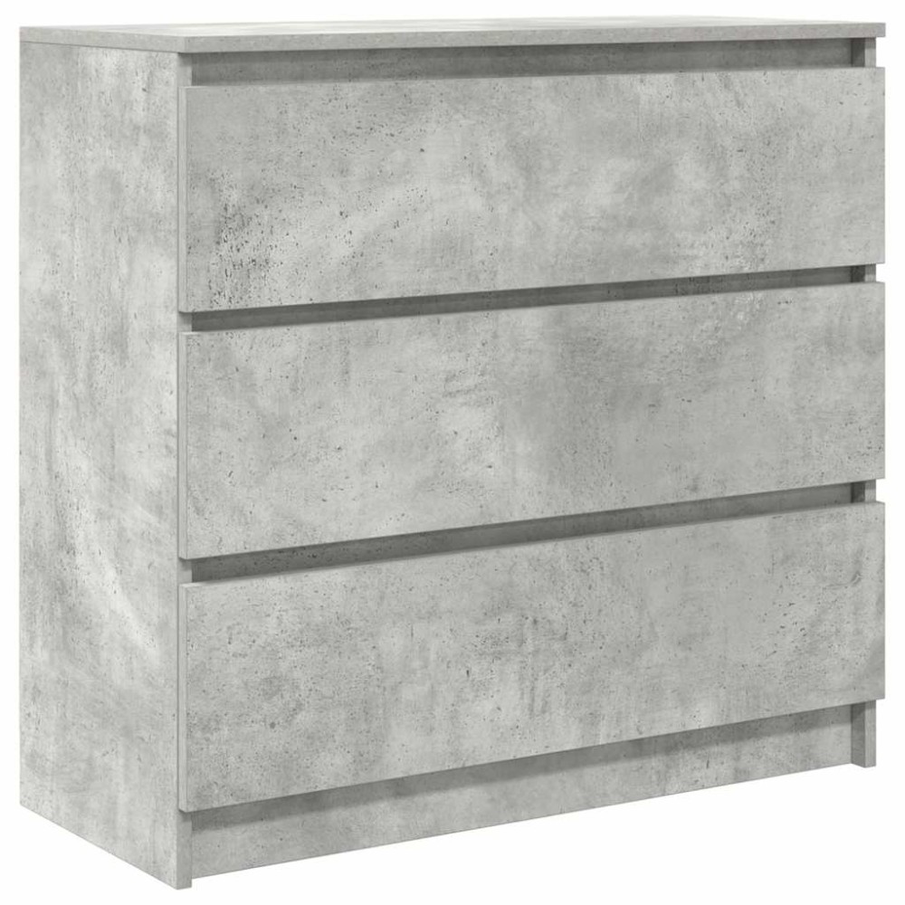 vidaXL Ντουλάπι Γκρι Σκυροδέματος 80x35x76 εκ. Επεξεργασμένο Ξύλο