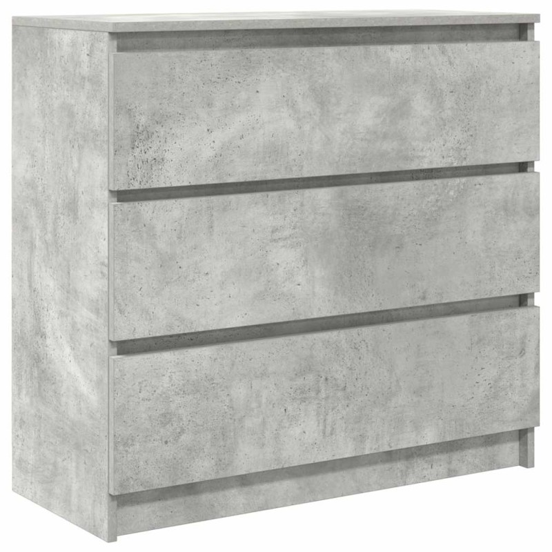 vidaXL Ντουλάπι Γκρι Σκυροδέματος 80x35x76 εκ. Επεξεργασμένο Ξύλο