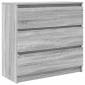 vidaXL Ντουλάπι Γκρι Sonoma 80x35x76 εκ. Επεξεργασμένο Ξύλο