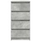 vidaXL Ντουλάπι Γκρι Σκυροδέματος 37,5x35x76 εκ. Επεξεργασμένο Ξύλο