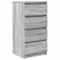 vidaXL Ντουλάπι Γκρι Sonoma 37,5x35x76 εκ. Ξύλινο μηχανουργικό ξύλο