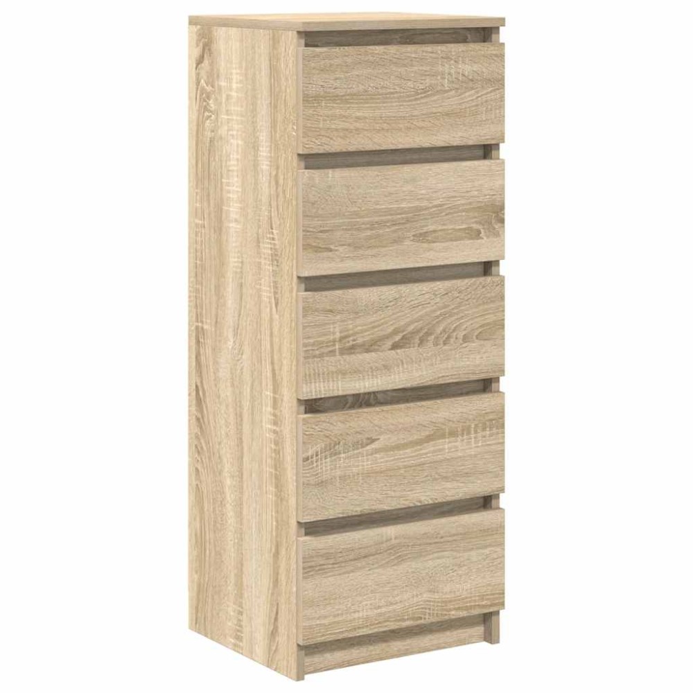 vidaXL Συρταριέρα με Συρτάρια Sonoma Δρυς 37,5x35x99εκ. από Επεξ. Ξύλο