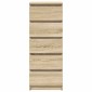 vidaXL Συρταριέρα με Συρτάρια Sonoma Δρυς 37,5x35x99εκ. από Επεξ. Ξύλο