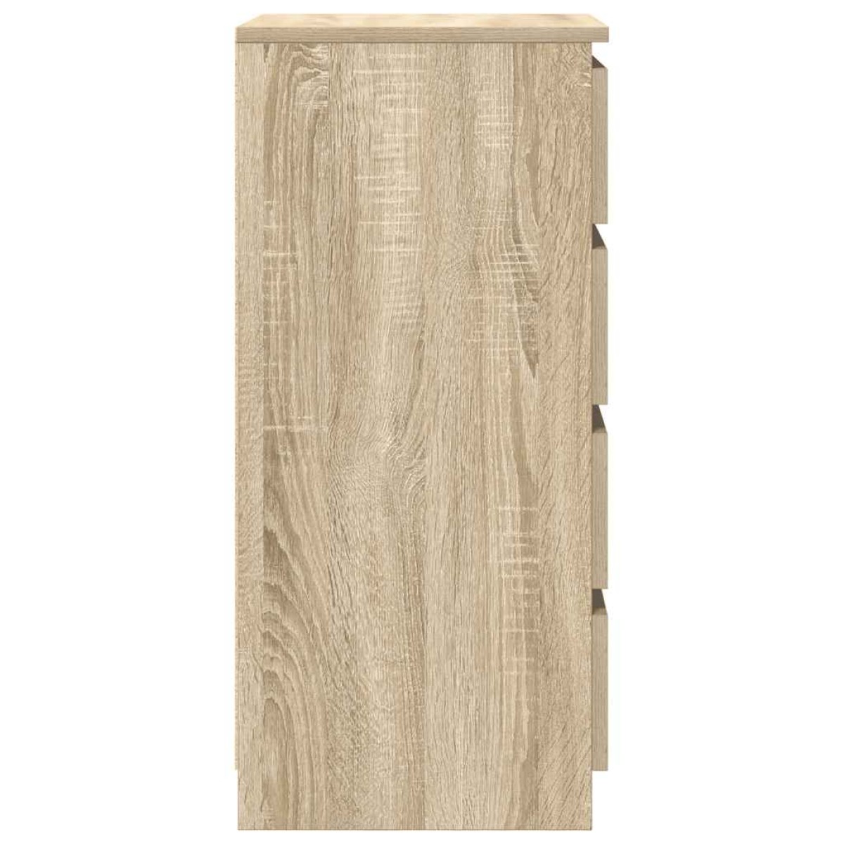 vidaXL Συρταριέρα με Συρτάρια Sonoma Δρυς 37,5x35x99εκ. από Επεξ. Ξύλο