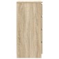 vidaXL Συρταριέρα με Συρτάρια Sonoma Δρυς 37,5x35x99εκ. από Επεξ. Ξύλο