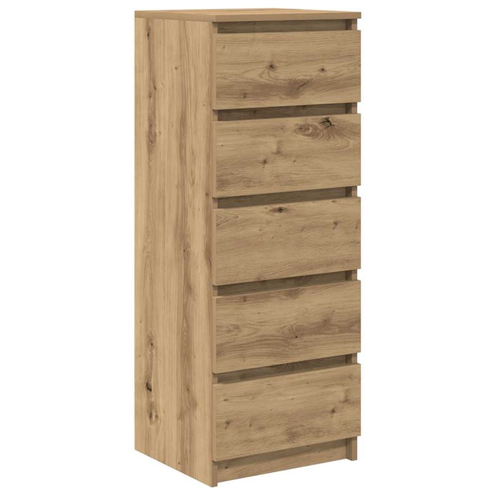 vidaXL Συρταριέρα με Συρτάρια Τεχνίτης Δρυς 37,5x35x99 εκ. Επεξ. Ξύλο