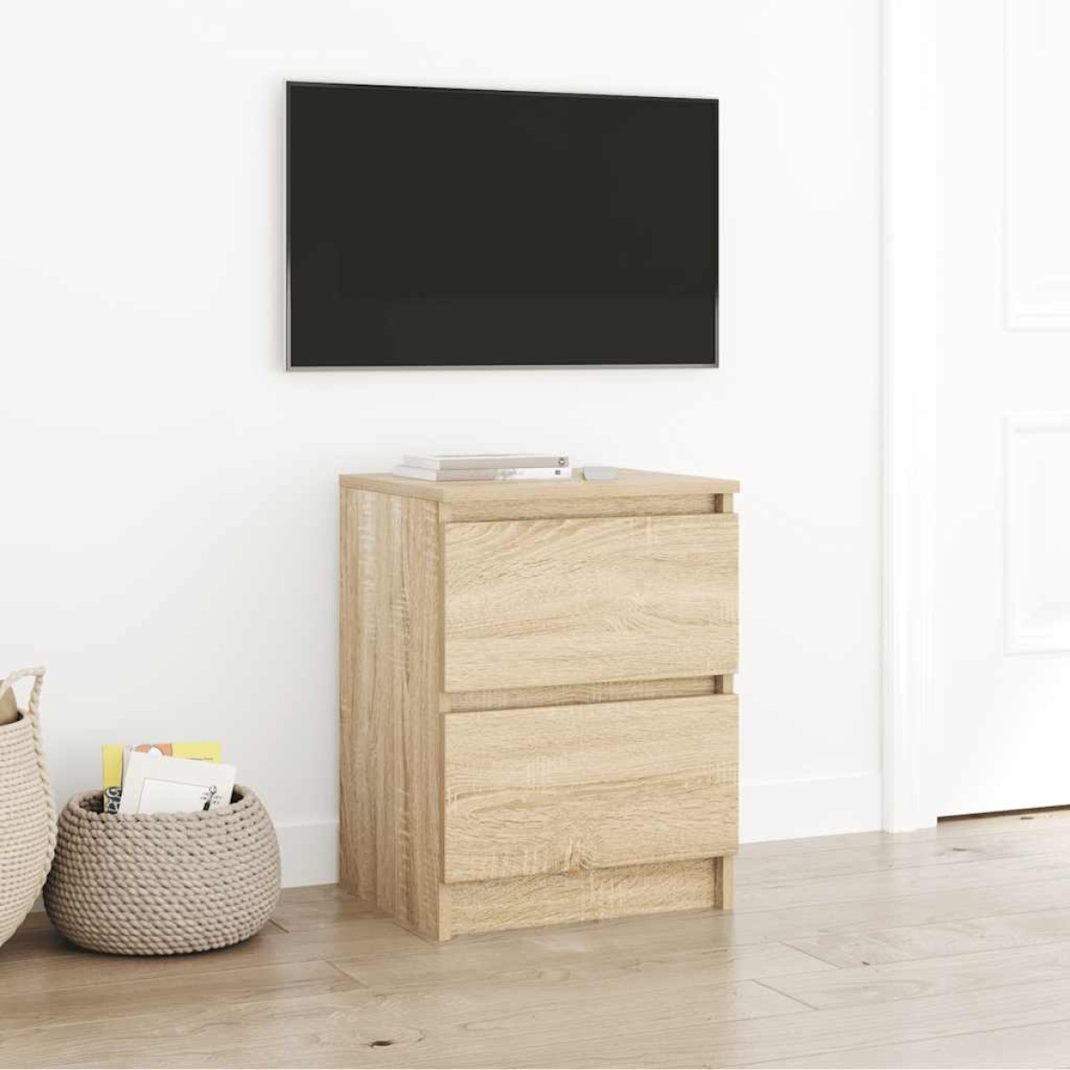 vidaXL Έπιπλο Τηλεόρασης Sonoma Δρυς 40x35x54 εκ. από Τεχνητό Ξύλο