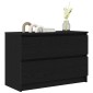 vidaXL ντουλάπι τηλεόρασης Μαύρο 80x35x54 cm Κατασκευασμένο ξύλο