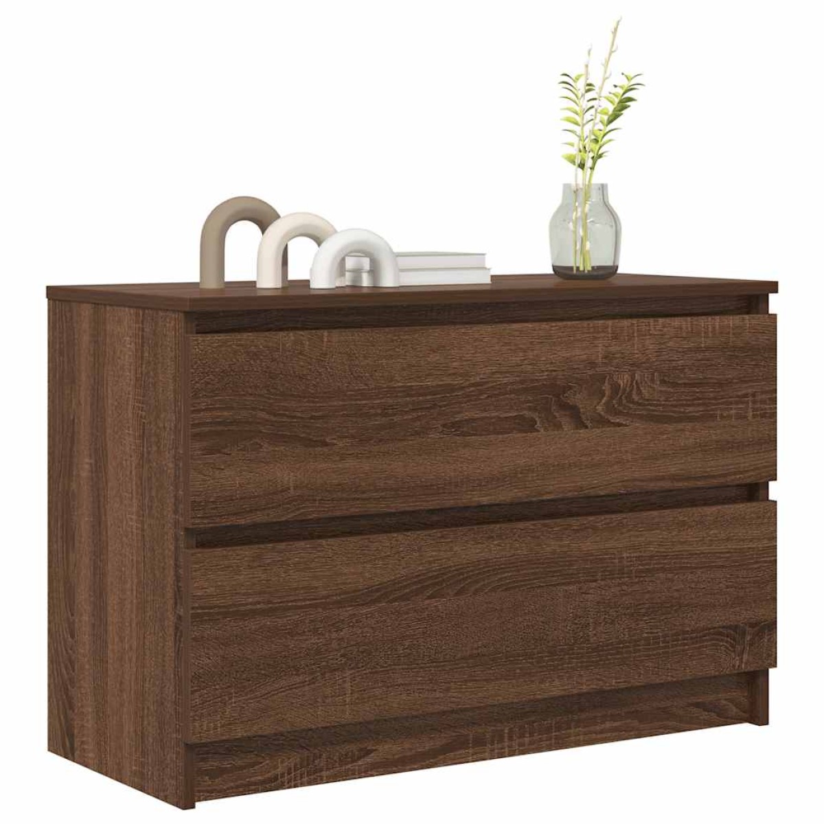 vidaXL Έπιπλο Τηλεόρασης Καφέ Δρυς 80x35x54 εκ. Επεξ. Ξύλο