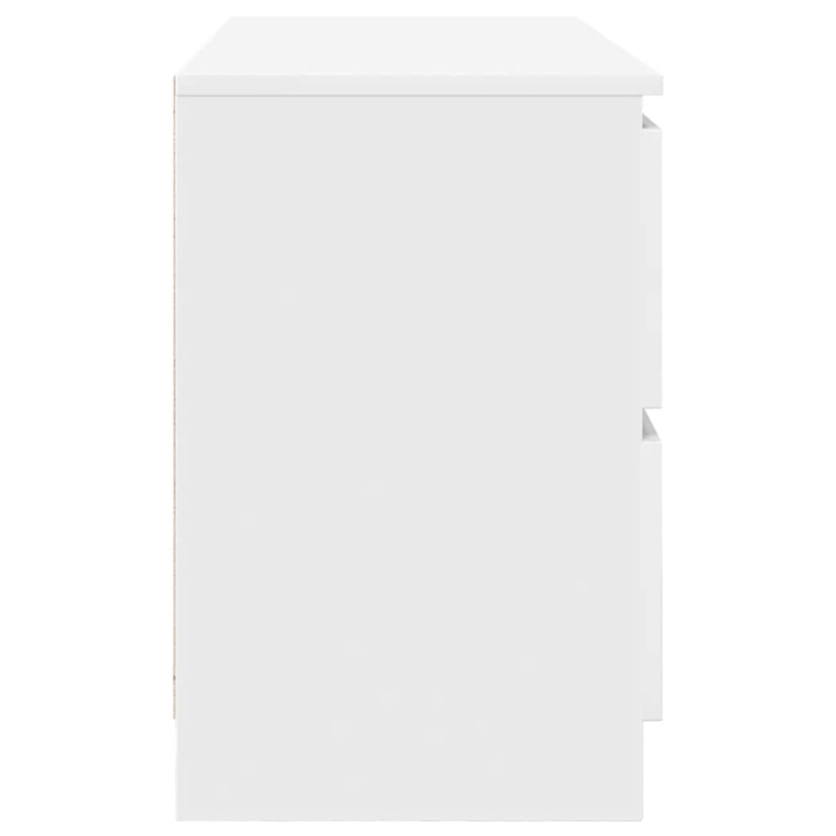 vidaXL Έπιπλο Τηλεόρασης Λευκό 100x35x54 εκ. Επεξεργασμένο Ξύλο