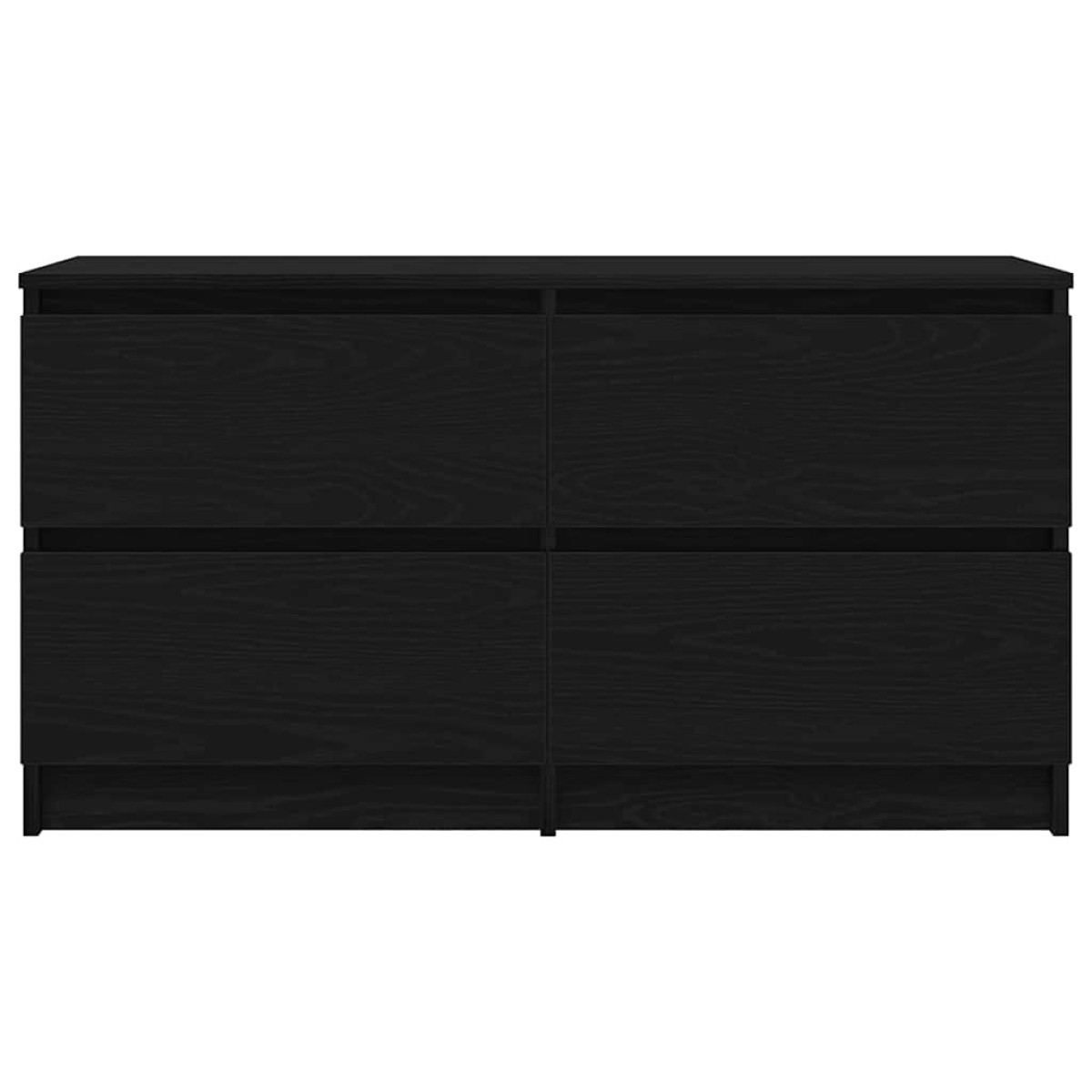 vidaXL ντουλάπι τηλεόρασης Μαύρο 100x35x54 cm Κατασκευασμένο ξύλο