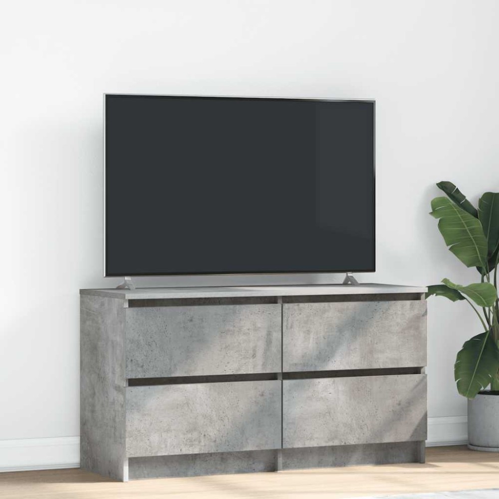 vidaXL Έπιπλο Τηλεόρασης Γκρι Σκυρ. 100x35x54 εκ. Επεξ. Ξύλο