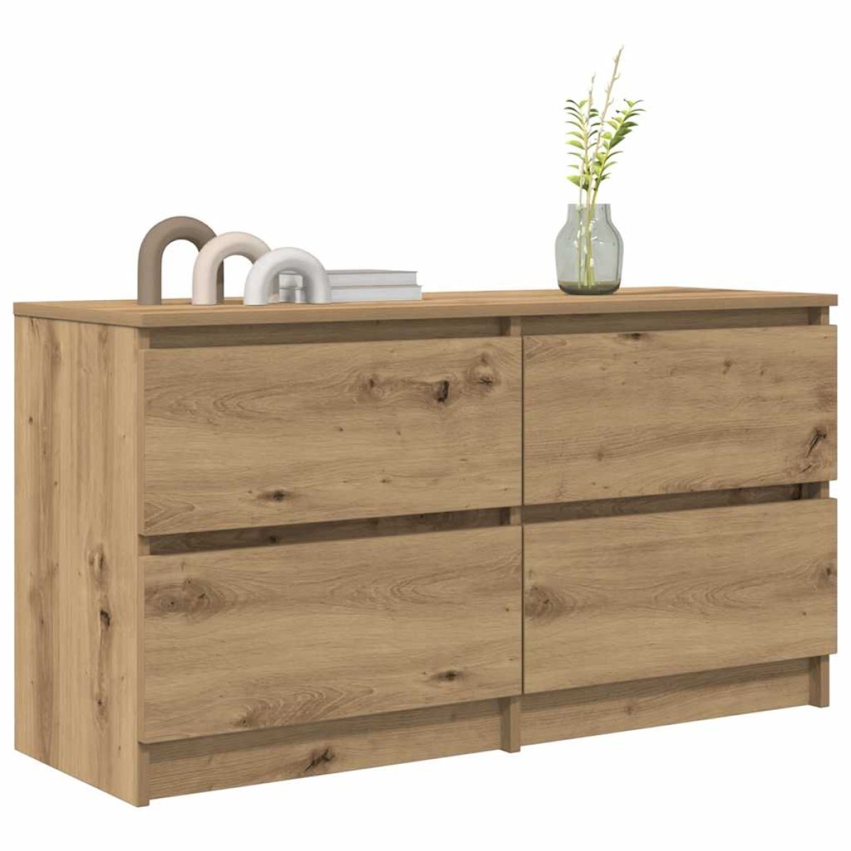 vidaXL Έπιπλο Τηλεόρασης Artisian Δρυς 100x35x54 εκ Επεξεργασμένο Ξύλο