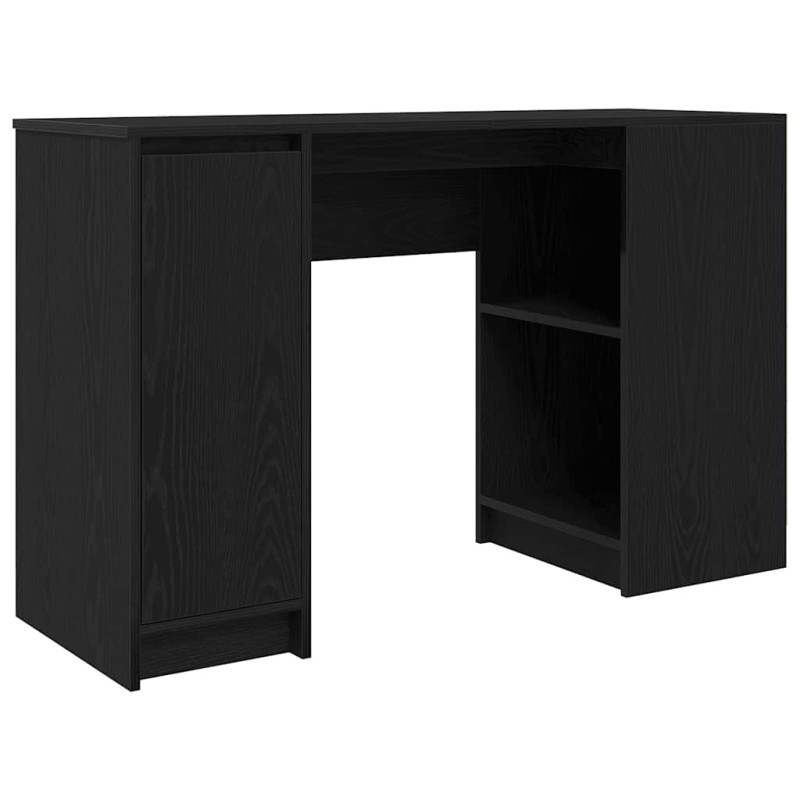 vidaXL Γραφείο Μαύρο Δρυς 120x42x76 εκ. από Επεξεργασμένο Ξύλο