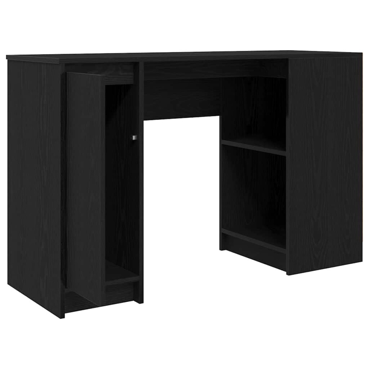 vidaXL Γραφείο Μαύρο Δρυς 120x42x76 εκ. από Επεξεργασμένο Ξύλο