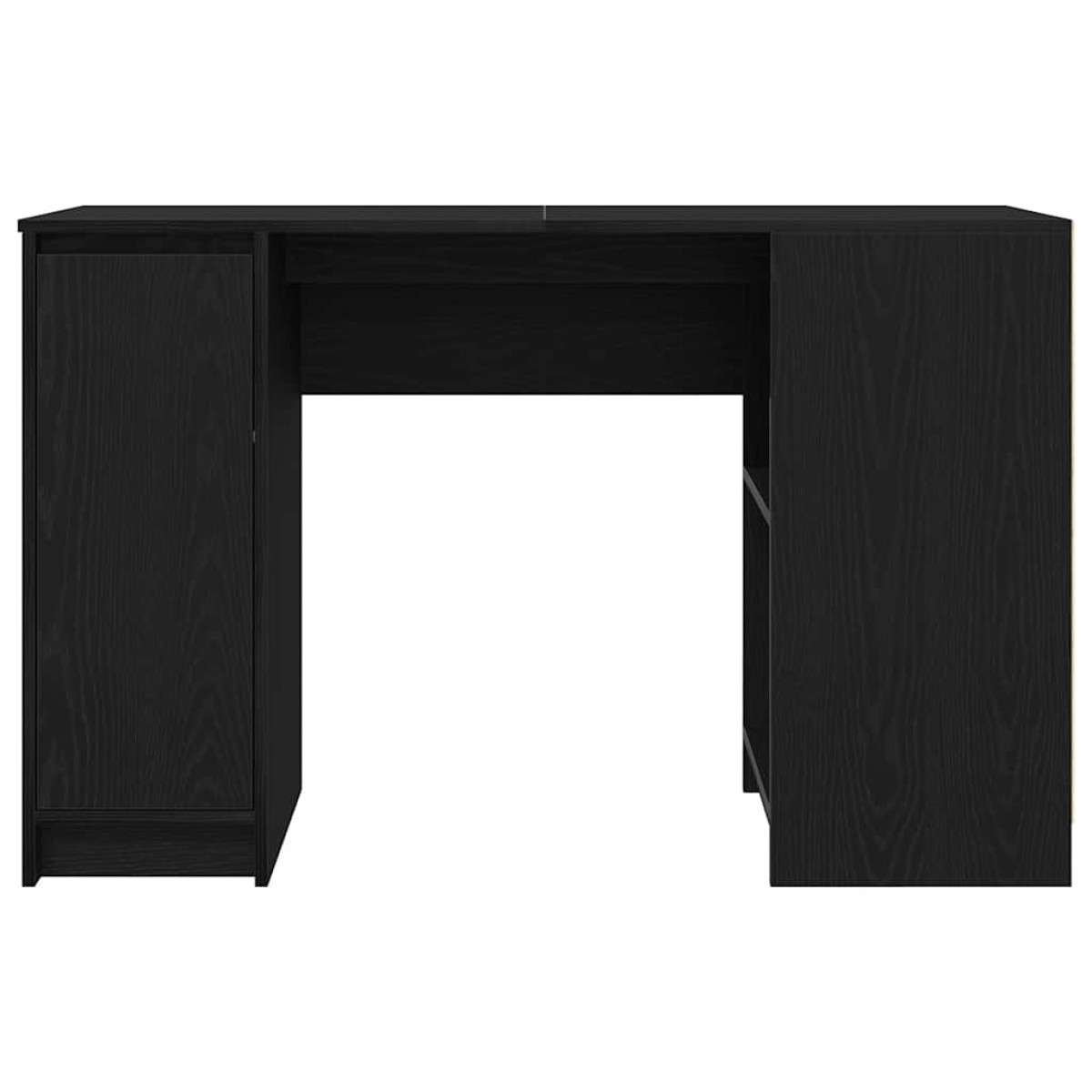 vidaXL Γραφείο Μαύρο Δρυς 120x42x76 εκ. από Επεξεργασμένο Ξύλο