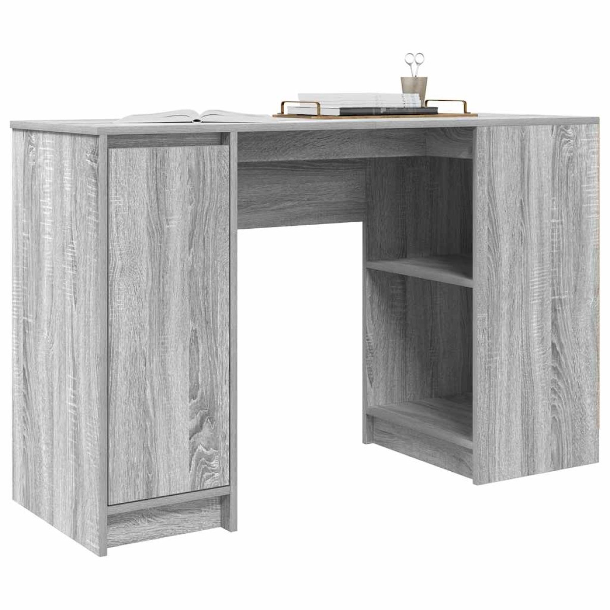 vidaXL Γραφείο Γκρι Sonoma 120x42x76 εκ. από Επεξεργασμένο Ξύλο