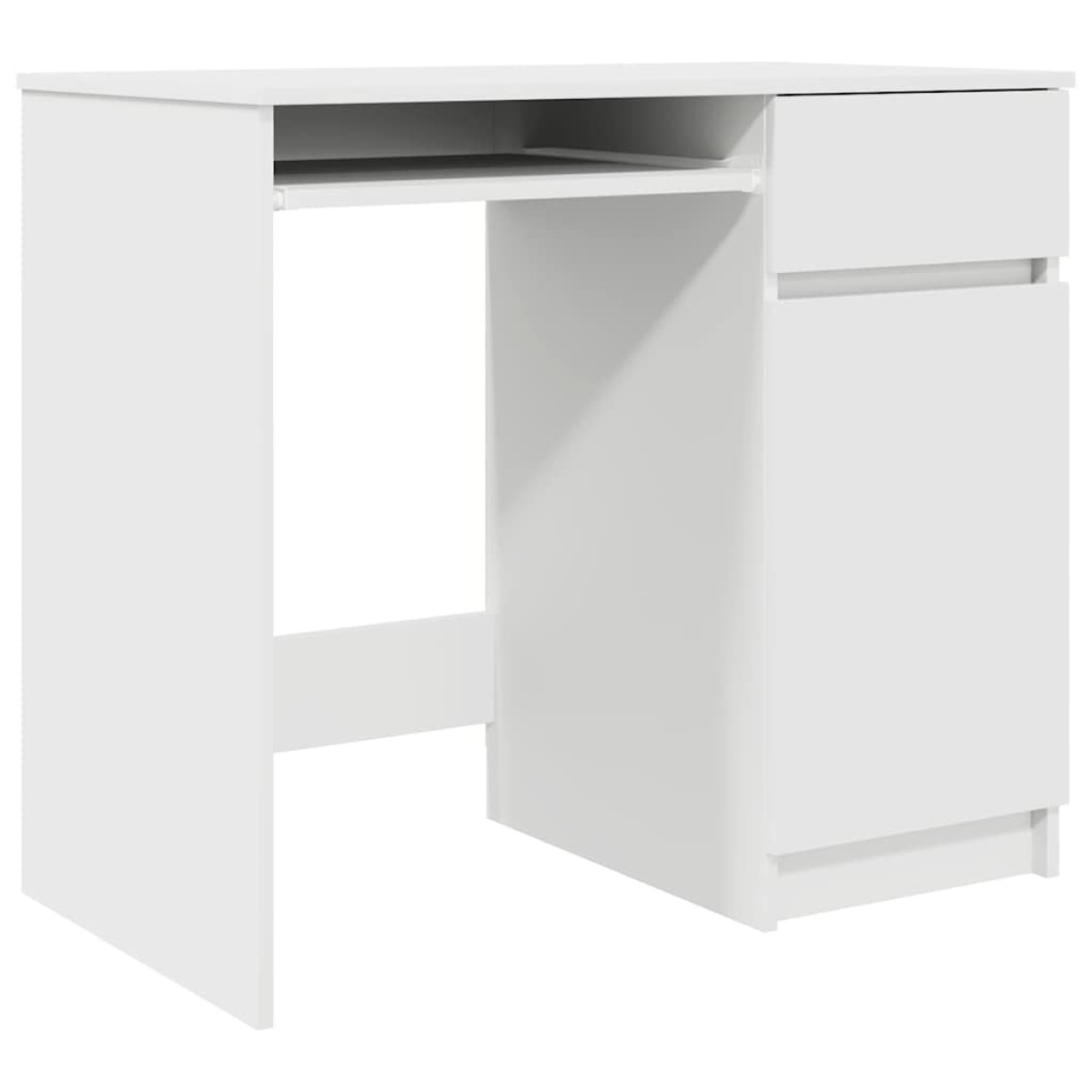 vidaXL Γραφείο Λευκό 86x49x76 εκ. από Επεξεργασμένο Ξύλο