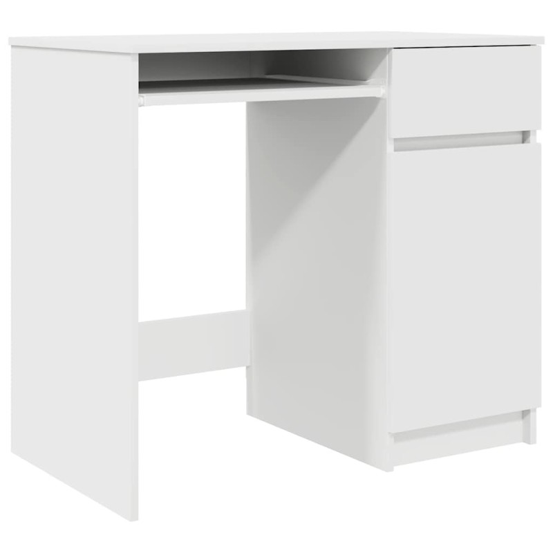 vidaXL Γραφείο Λευκό 86x49x76 εκ. από Επεξεργασμένο Ξύλο