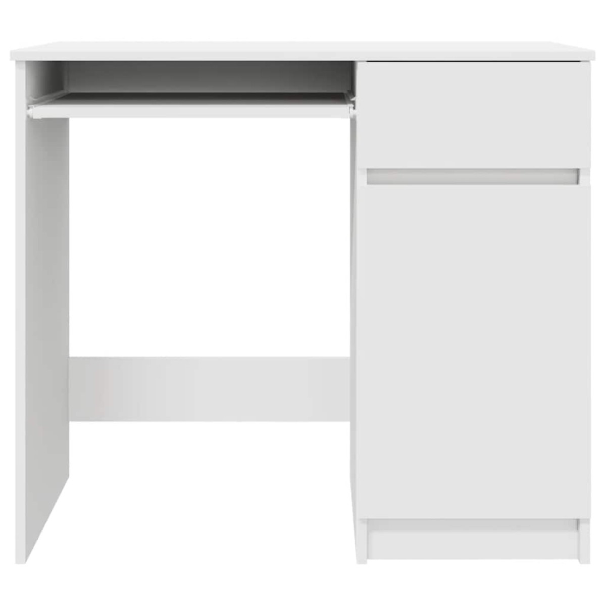 vidaXL Γραφείο Λευκό 86x49x76 εκ. από Επεξεργασμένο Ξύλο
