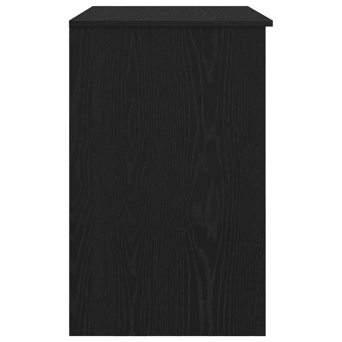 vidaXL Γραφείο Μαύρο Δρυς 86x49x76 εκ. από Επεξεργασμένο Ξύλο