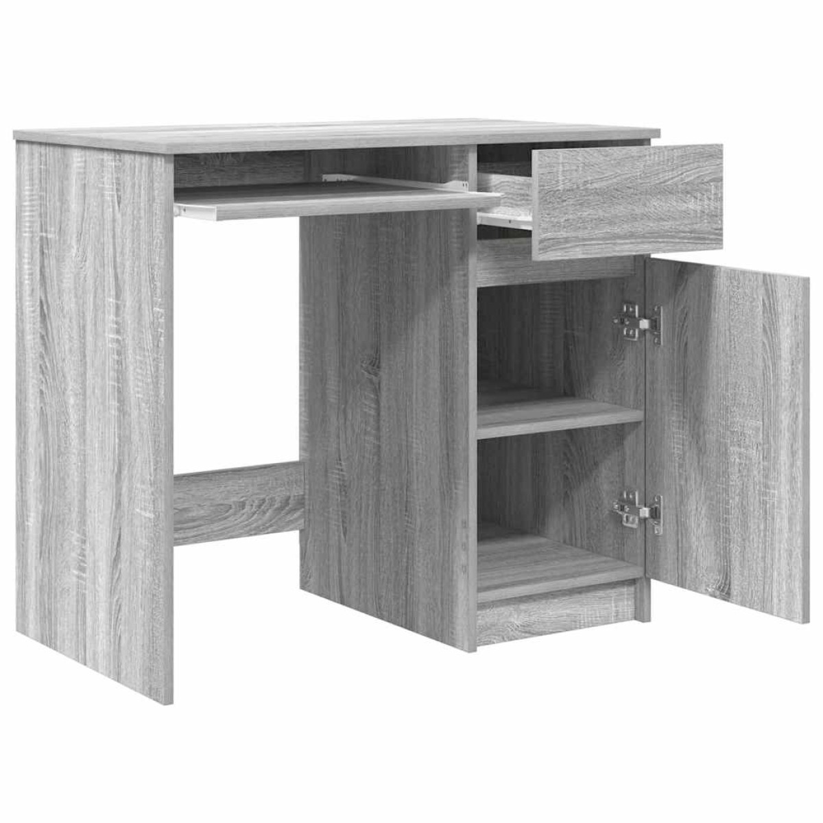 vidaXL Γραφείο Γκρι Sonoma 86x49x76 εκ. από Επεξεργασμένο Ξύλο