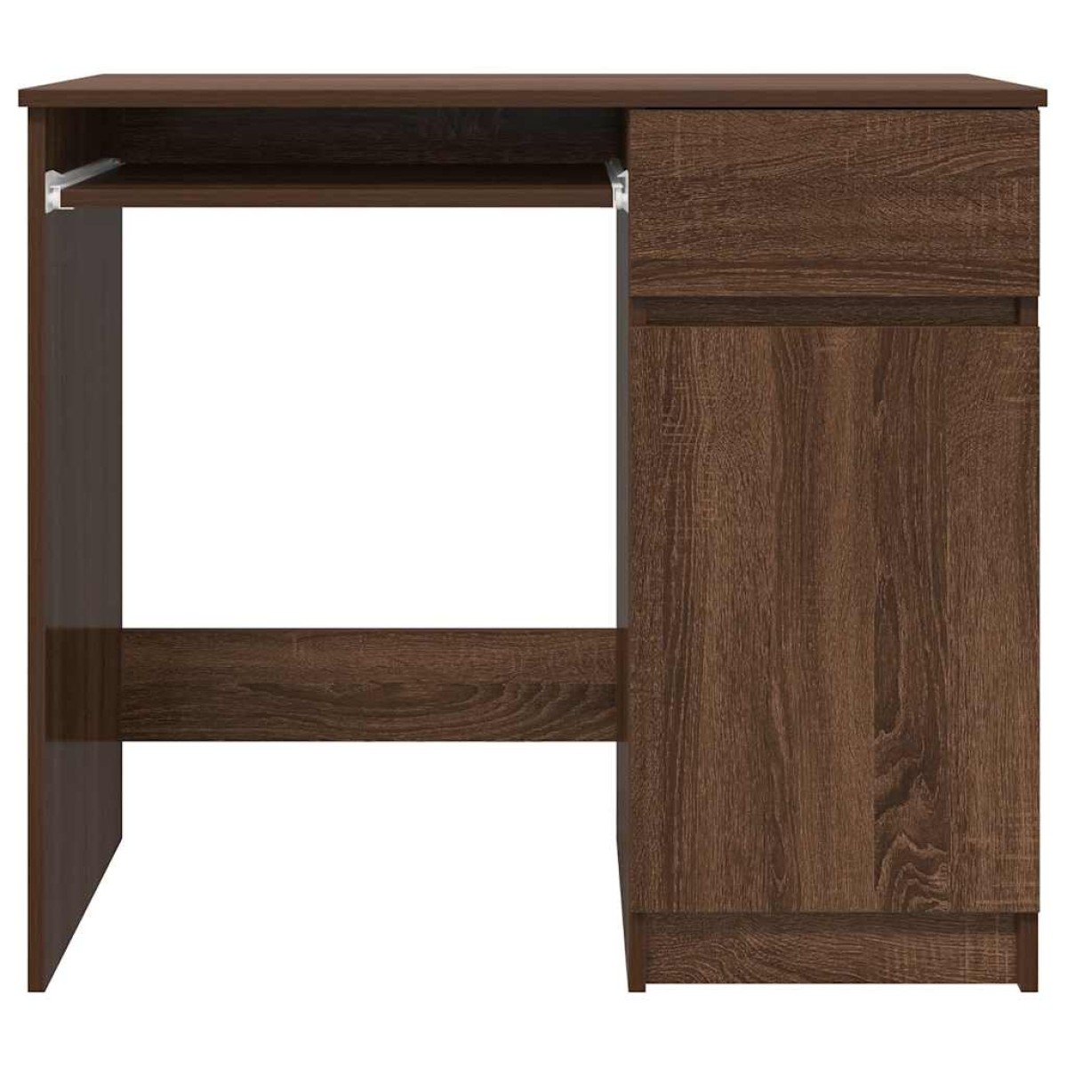 vidaXL Γραφείο Καφέ Δρυς 86x49x76 εκ. από Επεξεργασμένο Ξύλο
