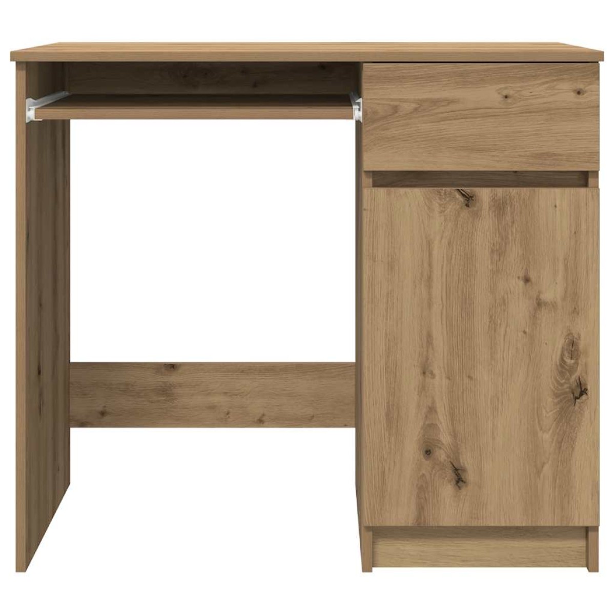 vidaXL Γραφείο Αρτισιανή Δρυς 86x49x76 εκ. από Επεξεργασμένο Ξύλο