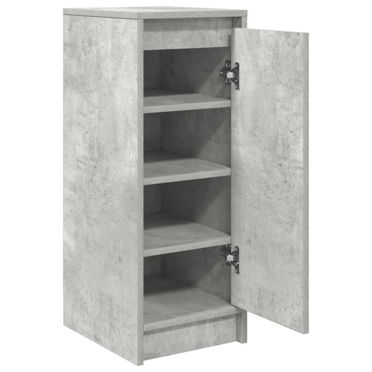 vidaXL Παπουτσοθήκη Γκρι Σκυροδέματος 29,5x34x76εκ. Επεξεργασμένο Ξύλο