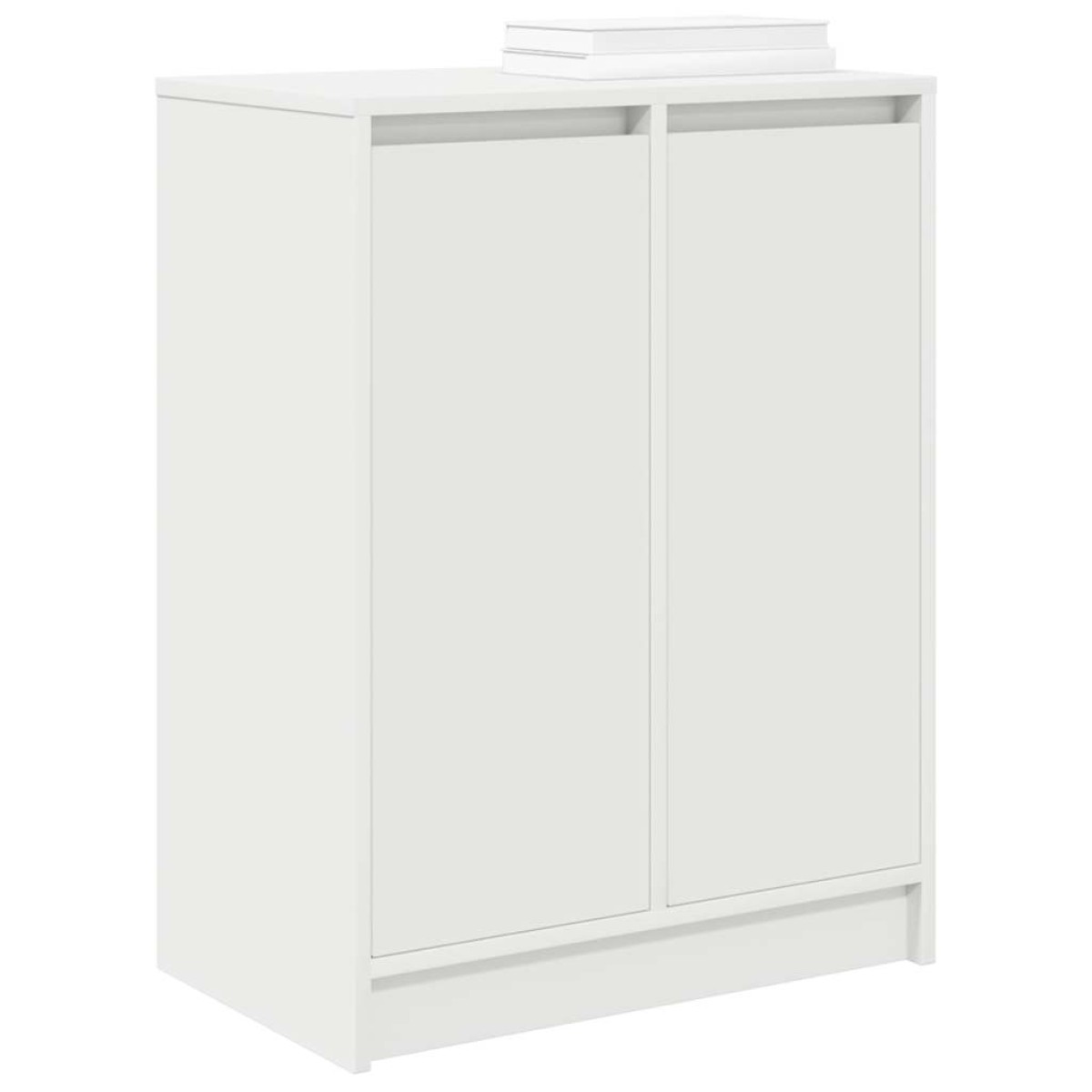 vidaXL Παπουτσοθήκη Λευκή 57x34x76 εκ. από Επεξεργασμένο Ξύλο