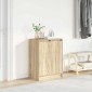 vidaXL Παπουτσοθήκη Sonoma Δρυς 57x34x76 εκ. από Επεξεργασμένο Ξύλο