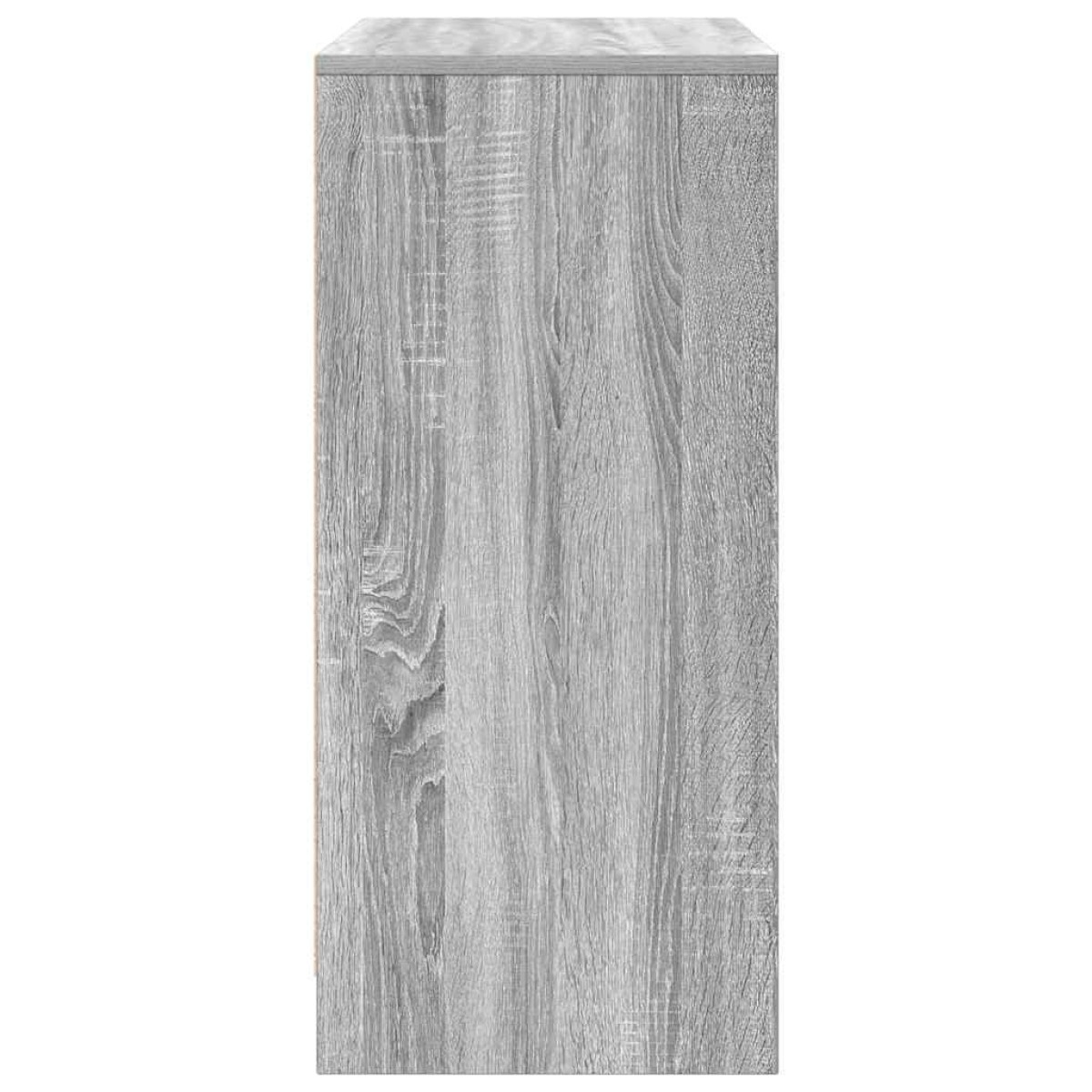 vidaXL Παπουτσοθήκη Γκρι Sonoma 57x34x76 εκ. από Επεξεργ. Ξύλο