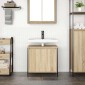 vidaXL Ντουλάπι Νιπτήρα Μπάνιου Sonoma Δρυς 60x34,5x60 εκ.