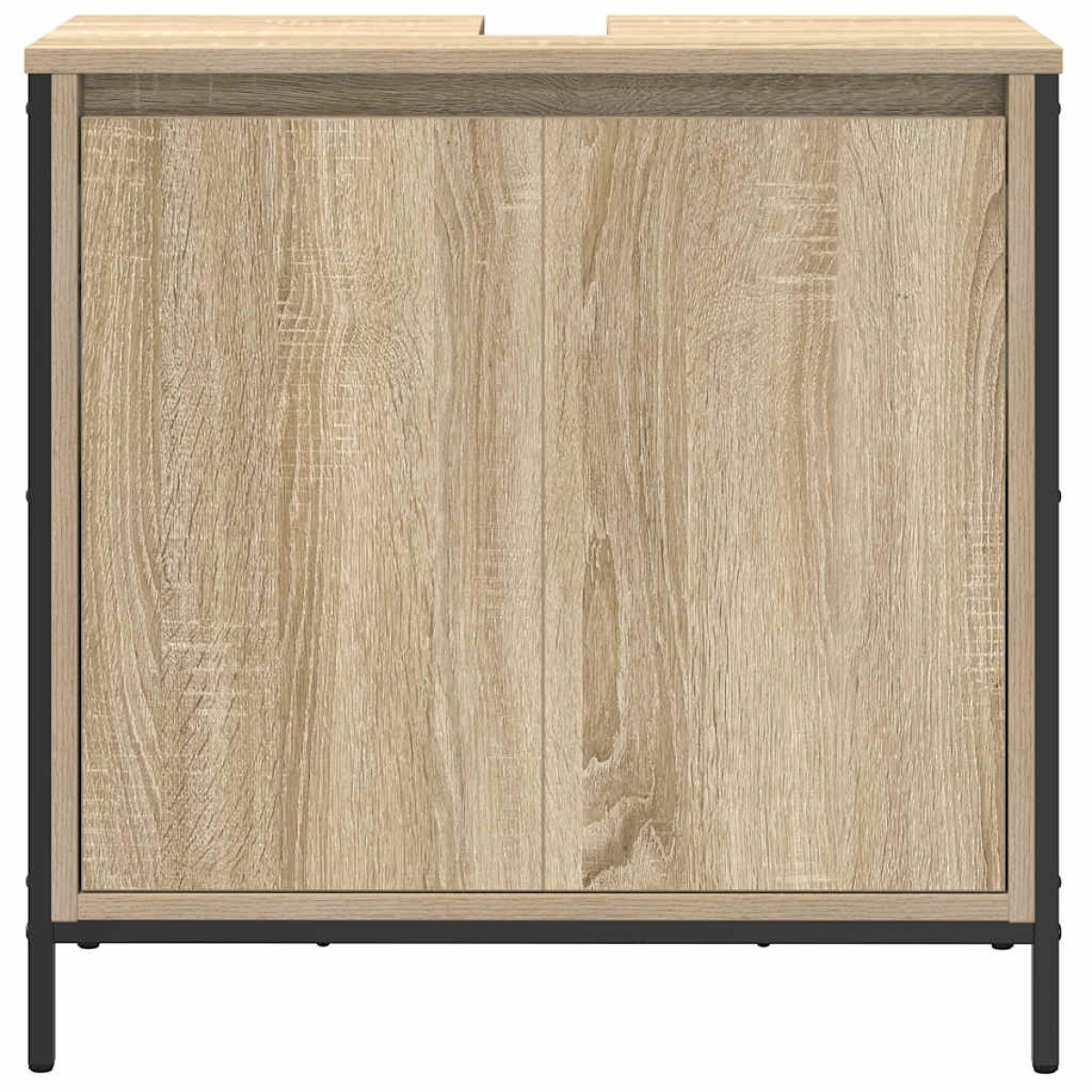 vidaXL Ντουλάπι Νιπτήρα Μπάνιου Sonoma Δρυς 60x34,5x60 εκ.