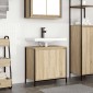 vidaXL Ντουλάπι Νιπτήρα Μπάνιου Sonoma Δρυς 60x34,5x60 εκ.