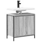 vidaXL Ντουλάπι Νιπτήρα Μπάνιου Γκρι Sonoma 60x34,5x60 εκ.