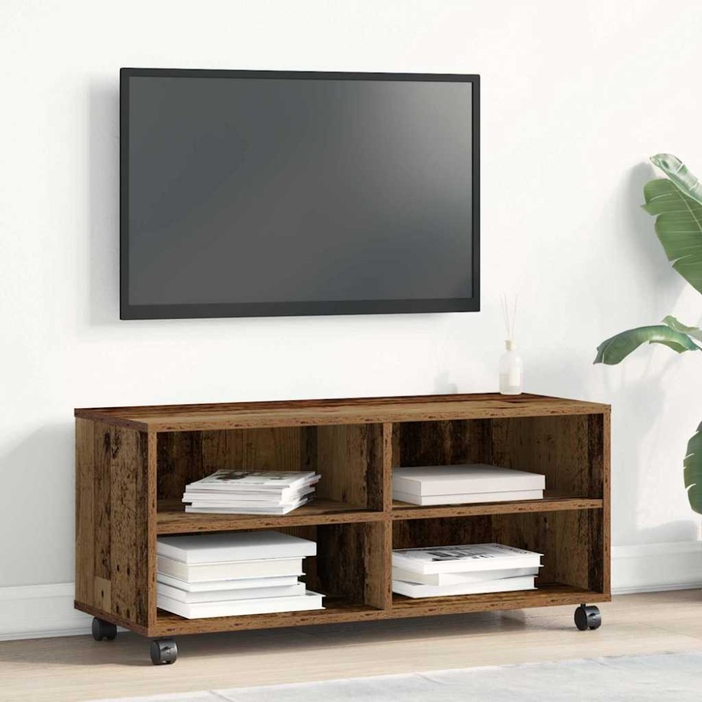 vidaXL Ντουλάπι TV 90 x 35 x 40.5 εκ Καφέ Επεξεργασμένο ξύλο