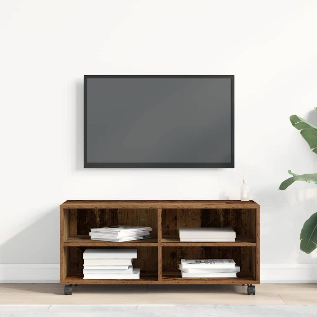 vidaXL Ντουλάπι TV 90 x 35 x 40.5 εκ Καφέ Επεξεργασμένο ξύλο