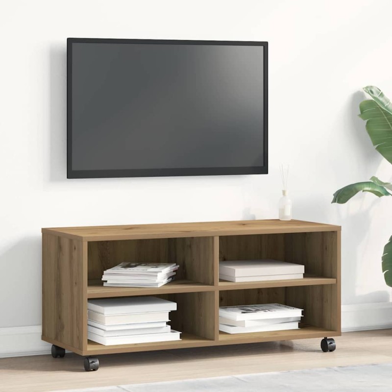 vidaXL Ντουλάπι TV 90 x 35 x 40.5 εκ Καφέ Επεξεργασμένο ξύλο