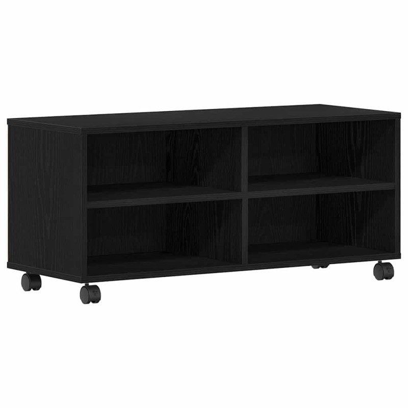 vidaXL Ντουλάπι TV 90 x 35 x 40.5 εκ Μαύρο Επεξεργασμένο ξύλο