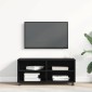 vidaXL Ντουλάπι TV 90 x 35 x 40.5 εκ Μαύρο Επεξεργασμένο ξύλο