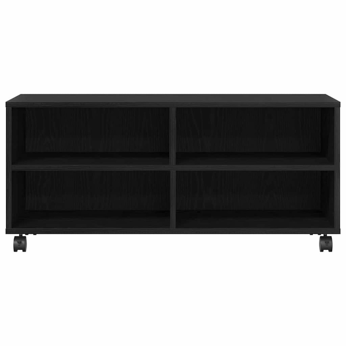 vidaXL Ντουλάπι TV 90 x 35 x 40.5 εκ Μαύρο Επεξεργασμένο ξύλο