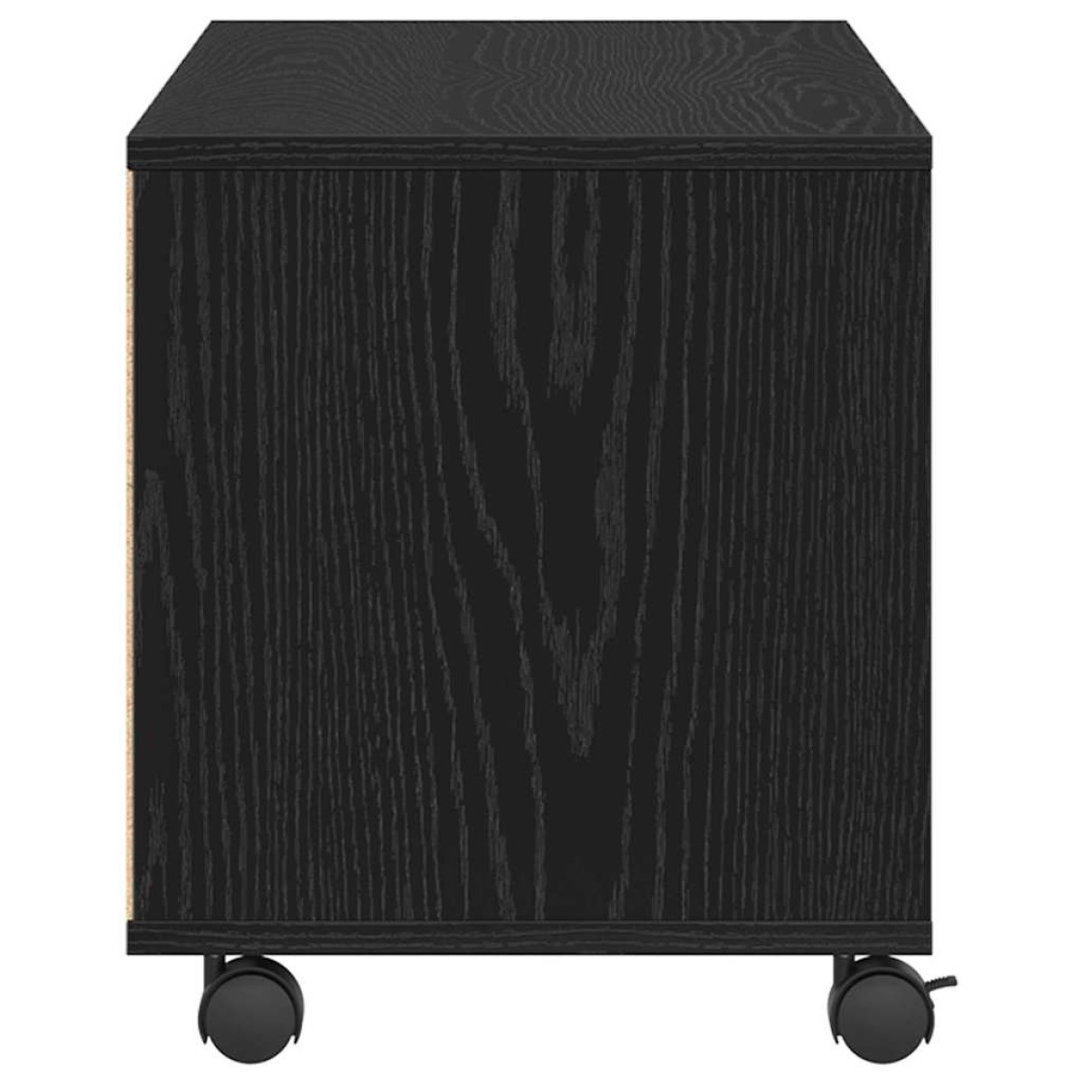 vidaXL Ντουλάπι TV 90 x 35 x 40.5 εκ Μαύρο Επεξεργασμένο ξύλο
