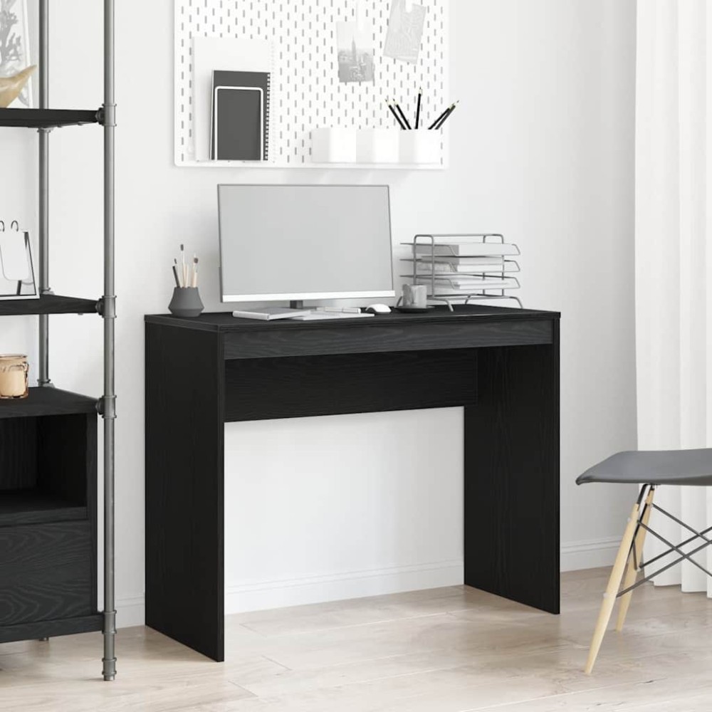 vidaXL Γραφείο Μαύρη Δρυς 90x40x72 εκ. από Τεχνητό Ξύλο