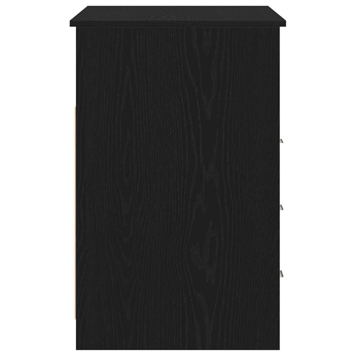 vidaXL Γραφείο με Συρτάρια Μαύρη Δρυς 102 x 50 x 76 εκ. από Τεχνητό Ξύλο
