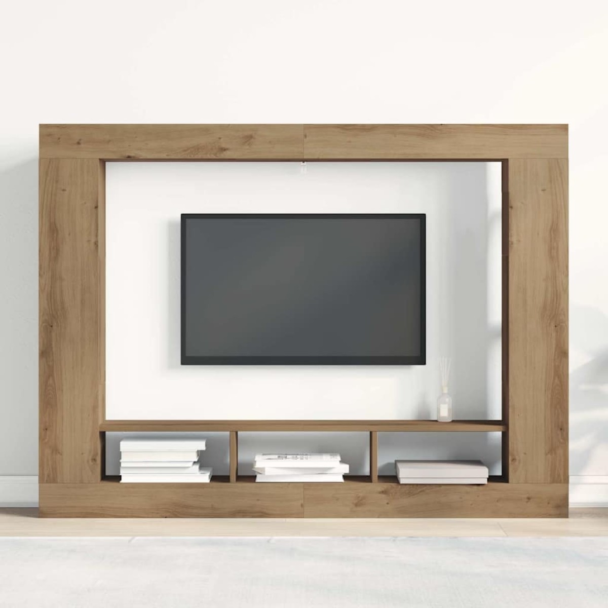 vidaXL Ντουλάπι TV 152 x 22 x 113 εκ. artisan δρυς Επεξεργασμένο ξύλο
