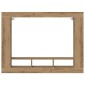 vidaXL Ντουλάπι TV 152 x 22 x 113 εκ. artisan δρυς Επεξεργασμένο ξύλο