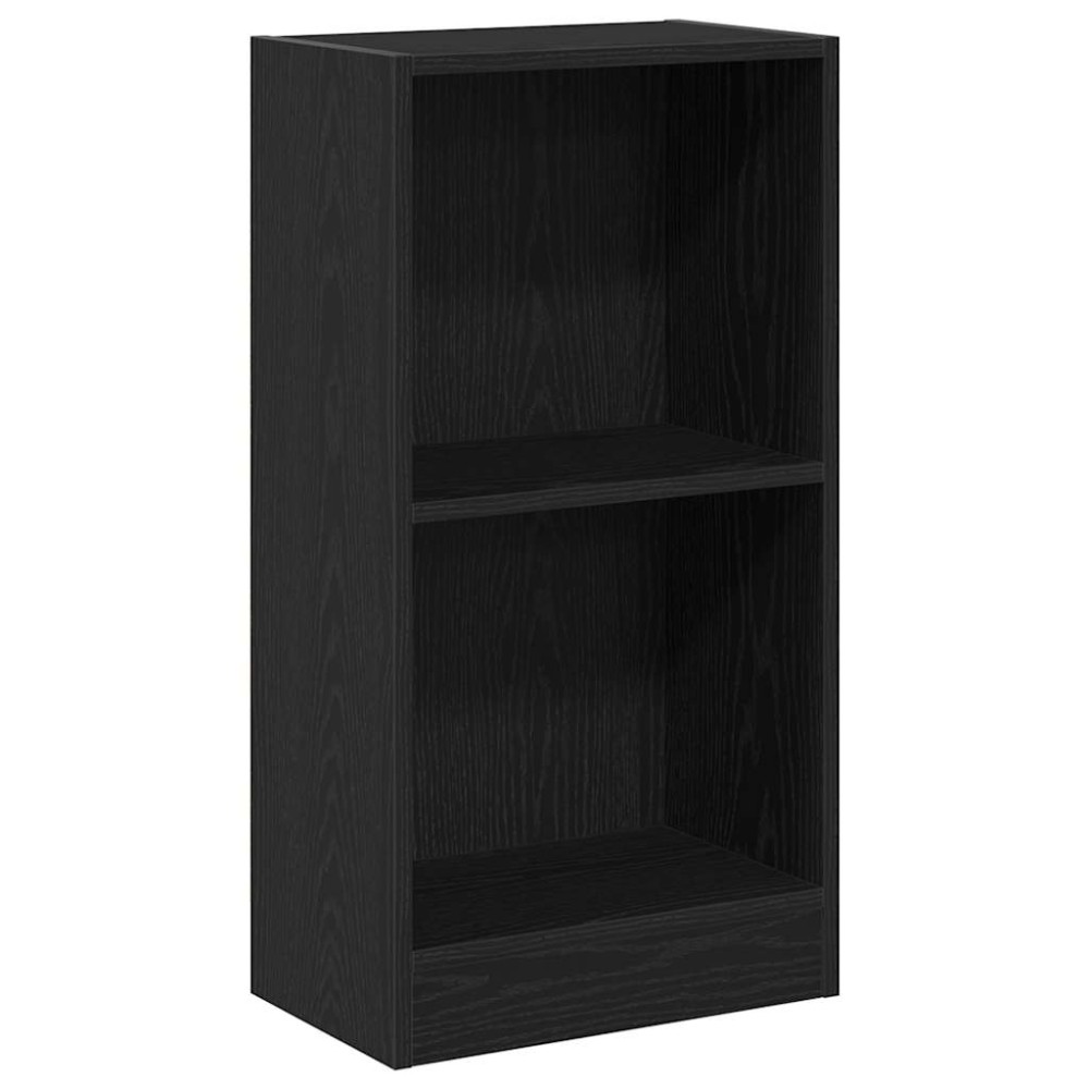 vidaXL Βιβλιοθήκη Μαύρη Δρυς 40x24x76 εκ. από Τεχνητό Ξύλο