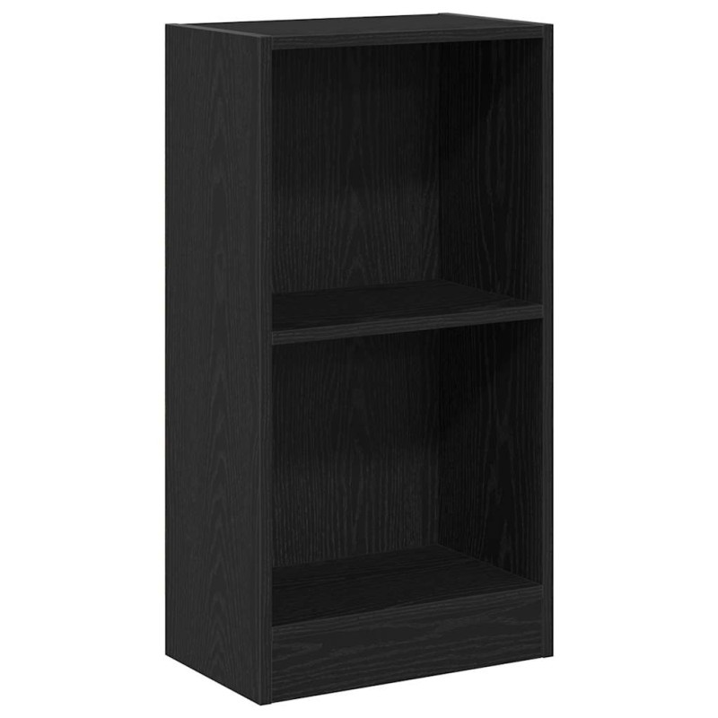 vidaXL Βιβλιοθήκη Μαύρη Δρυς 40x24x76 εκ. από Τεχνητό Ξύλο