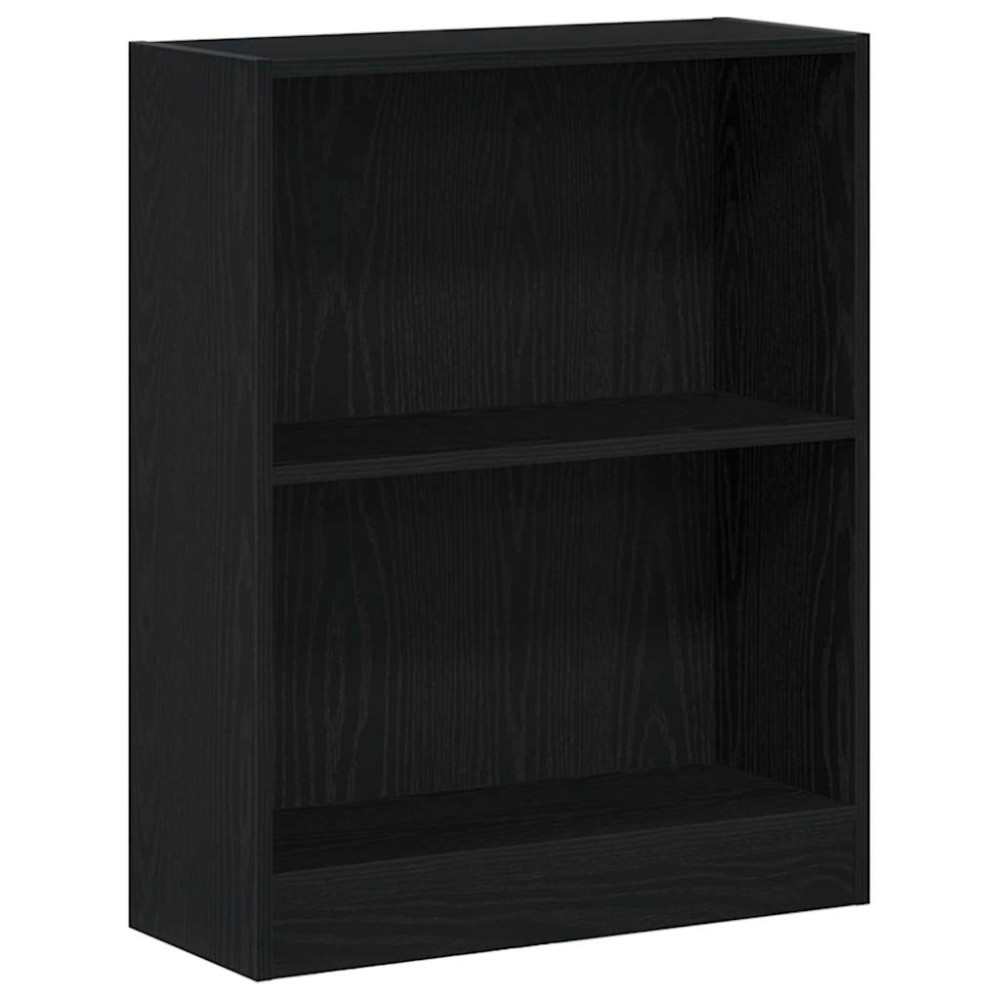 vidaXL Βιβλιοθήκη 60 x 24 x 76 cm Επεξεργασμένο Ξύλο Μαύρη Οξυά
